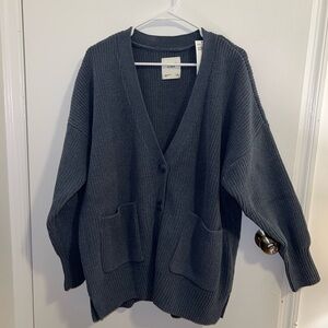 Abercrombie & Fitch Navy Blue Cardigan Sweater